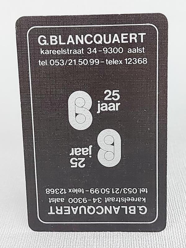 Speelkaart G. Blancquaert Kareelstraat - Foto 1