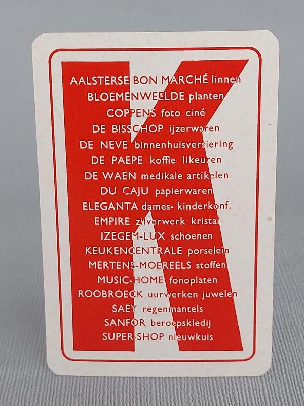 Speelkaart K (winkels algemeen Aalst) - Foto 1