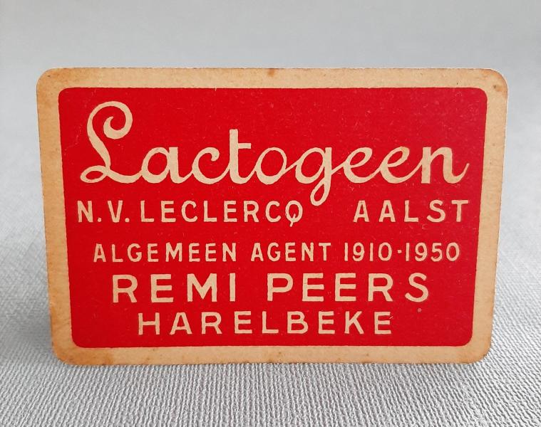 Speelkaart Lactogeen N.V. Le Clercq Aalst - Foto 1