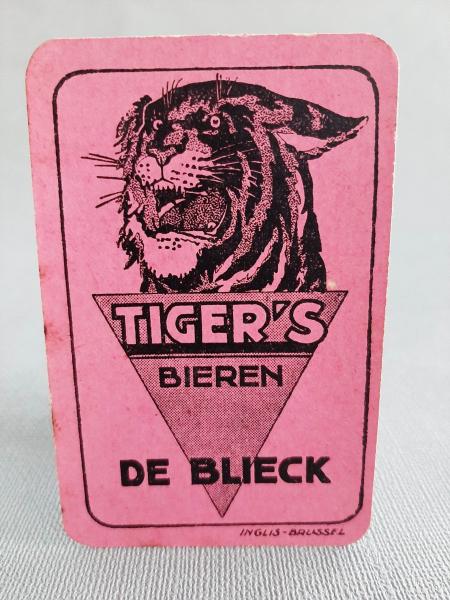 Speelkaart De Blieck Tiger's bieren 6 - Foto 1