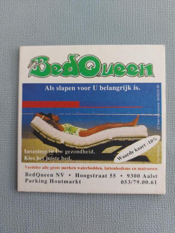 Bierviltje Bed Queen  - Foto 1