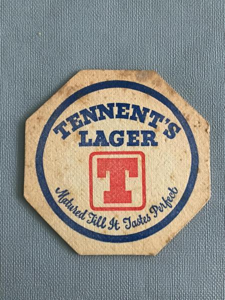 Bierviltje De Blieck Tennent's Lager recto verso - Foto 1