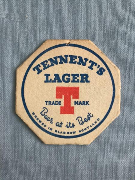 Bierviltje De Blieck Tennent's Lager recto verso - Foto 1