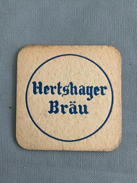 Bierviltje De Blieck Hertshager Bräu - Foto 1