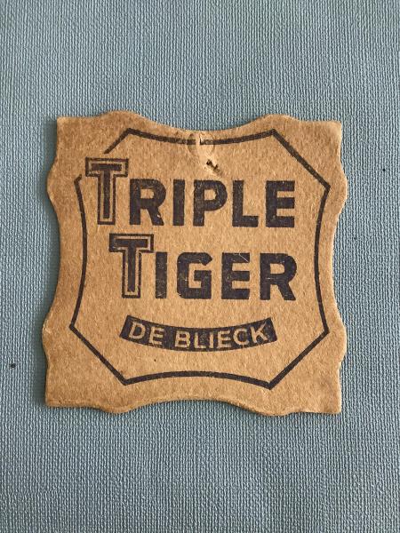 Bierviltje De Blieck Triple Tiger - Foto 1