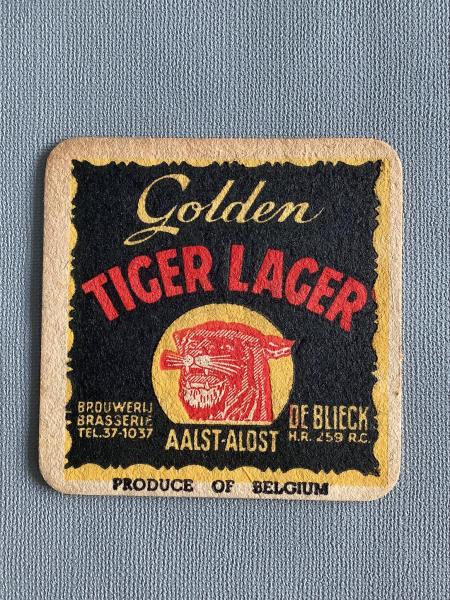 Bierviltje De Blieck Golden Tiger Lager - Foto 1