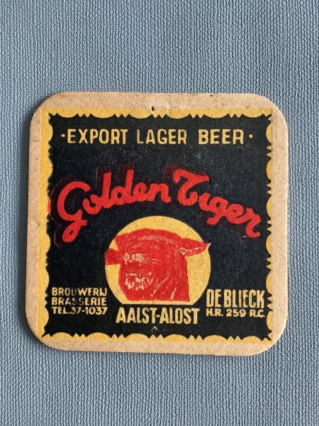 Bierviltje De Blieck Golden Tiger recto verso - Foto 1