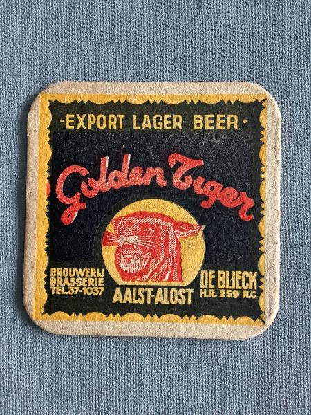 Bierviltje De Blieck Golden Tiger recto verso - Foto 1