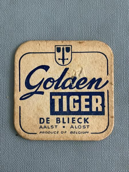 Bierviltje De Blieck Golden Tiger recto verso - Foto 1