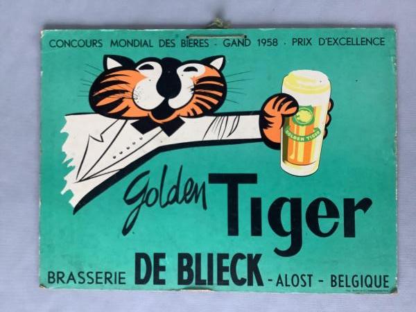Reclamebord De Blieck Golden Tiger - Foto 1