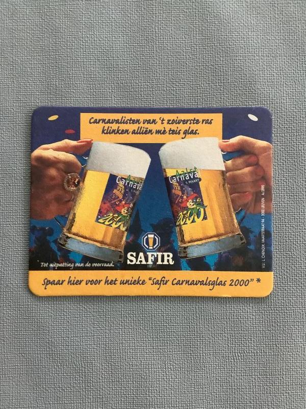 Bierviltje Safir Inbev recto verso - Foto 1