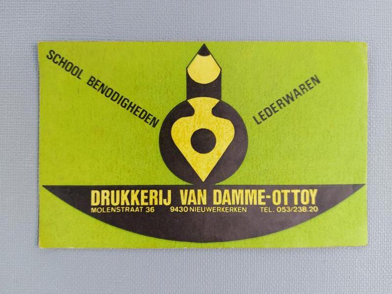Sticker Drukkerij Van Damme Ottoy - Foto 1