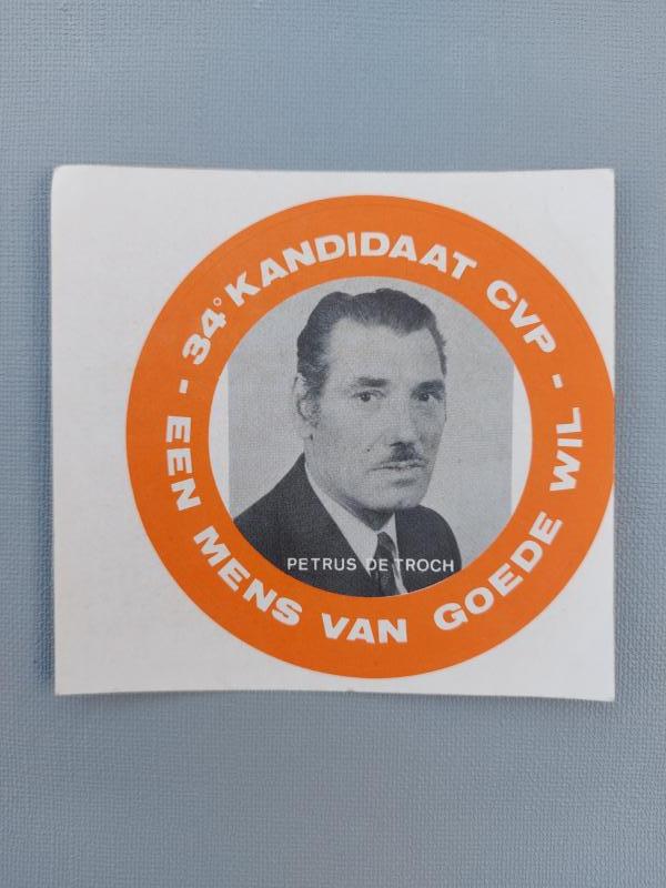 Sticker Petrus De Troch - Foto 1