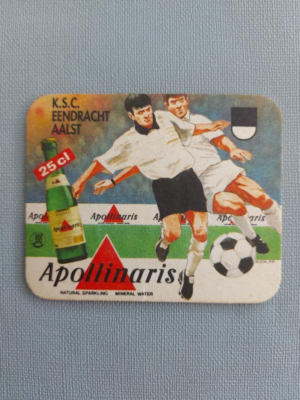 Bierviltje Apollinaris Eendracht Aalst - Foto 1