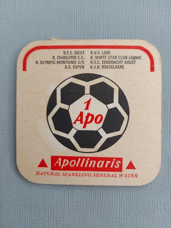 Bierviltje Apollinaris Eendracht Aalst - Foto 1