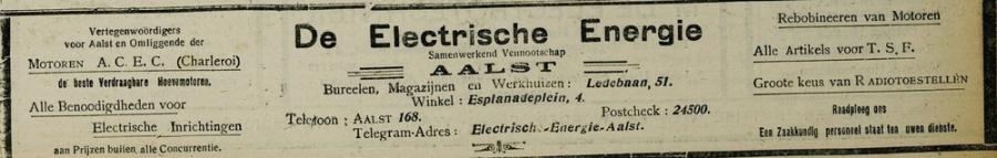Speelkaart De Electrische Energie Aalst - Foto 2
