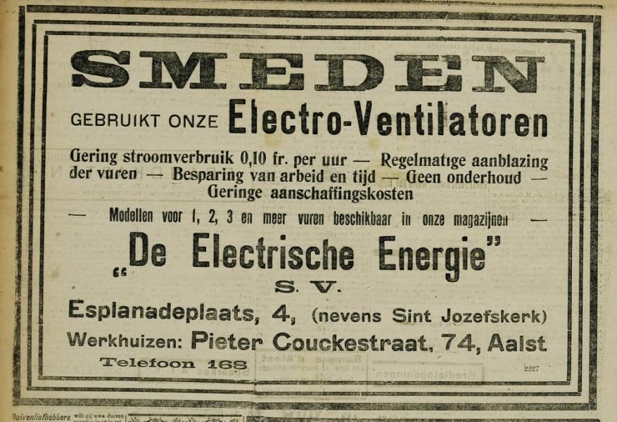 Speelkaart De Electrische Energie Aalst - Foto 3