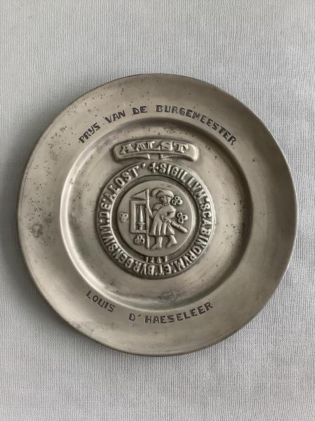 Tinnen bord Aalst - Foto 1