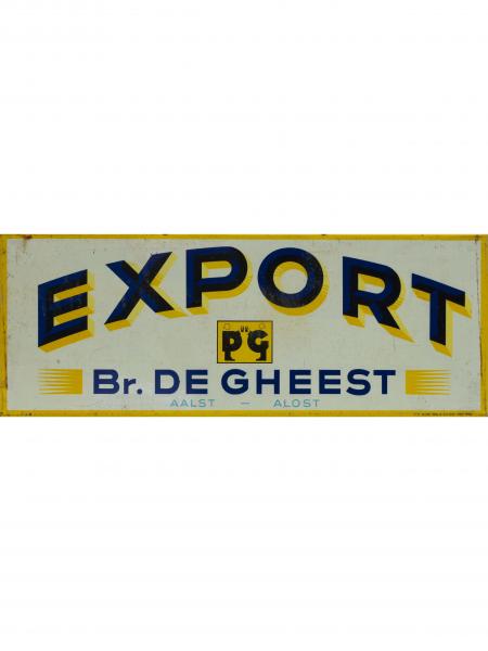 Blikken bord Export De Gheest - Foto 1
