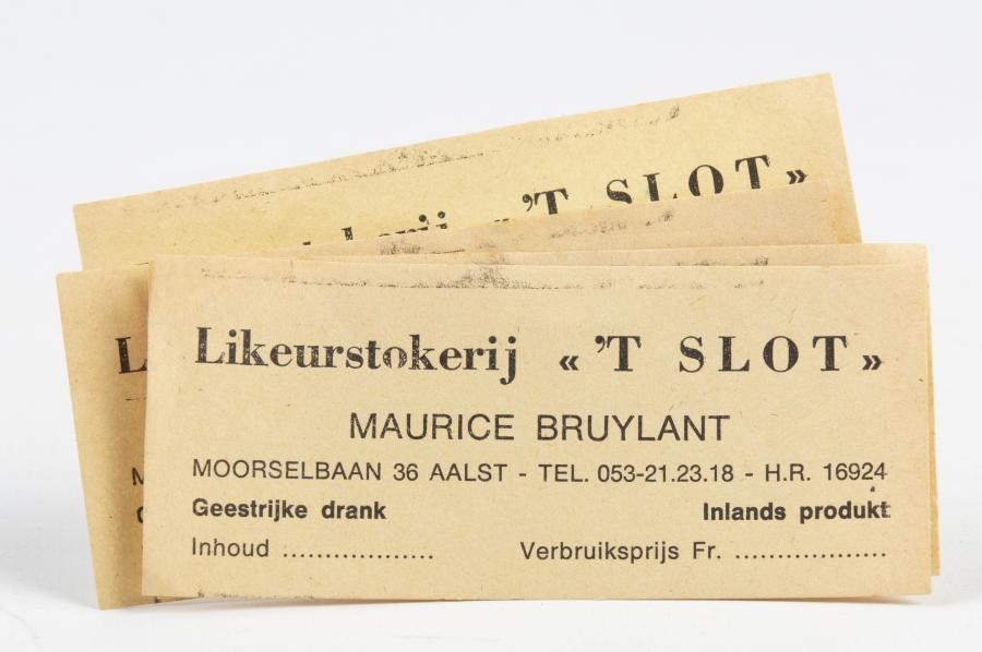 Etiket Likeurstokerij 't Slot - Foto 1