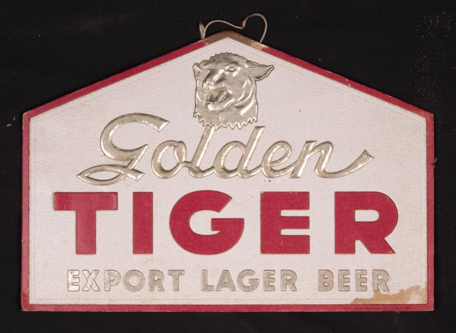 Kartonnen bord Golden Tiger - Foto 1