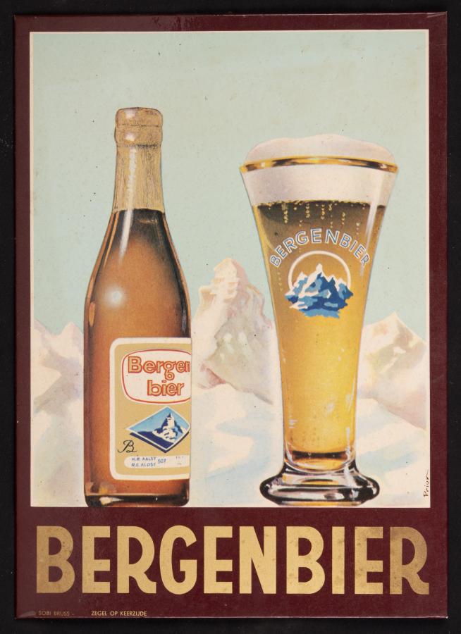Kartonnen bord Bergenbier    - Foto 1