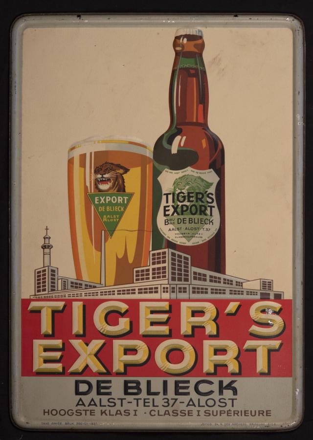 Blikken bord Tiger's Export - Foto 1
