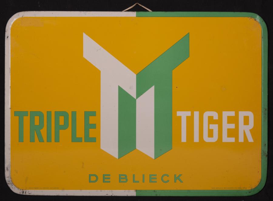 Blikken bord Triple Tiger - Foto 1