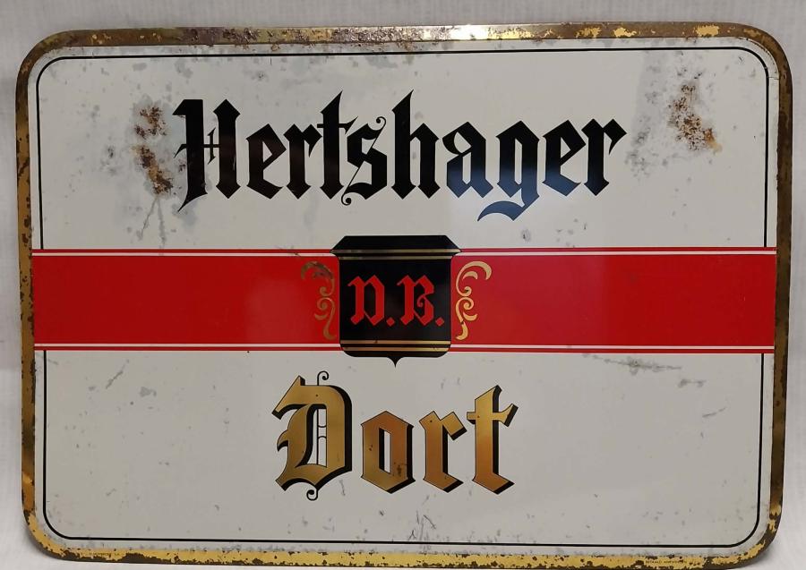 Blikken bord Hertshager Dort  - Foto 1