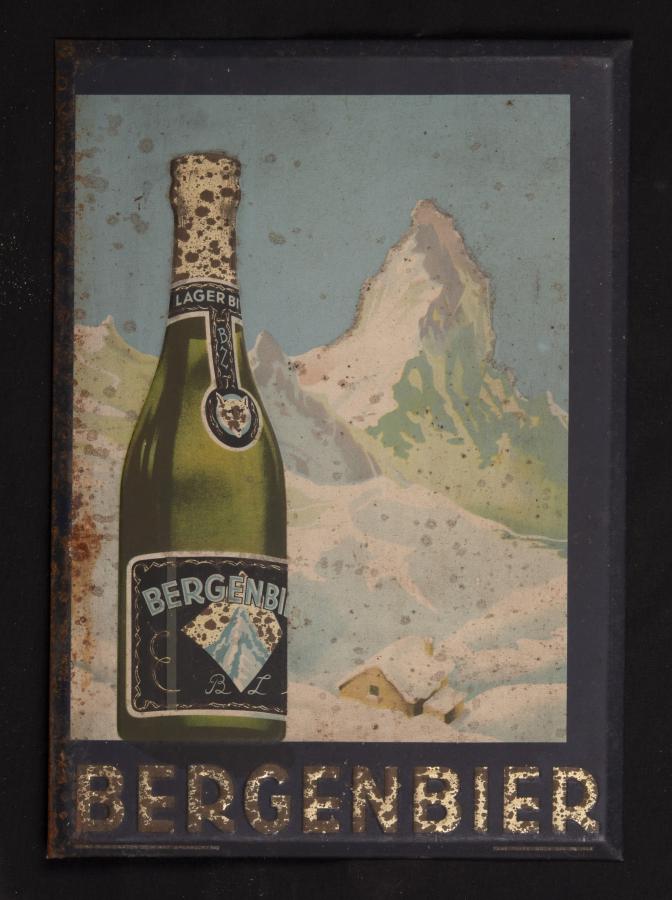 Blikken bord Bergenbier  - Foto 1