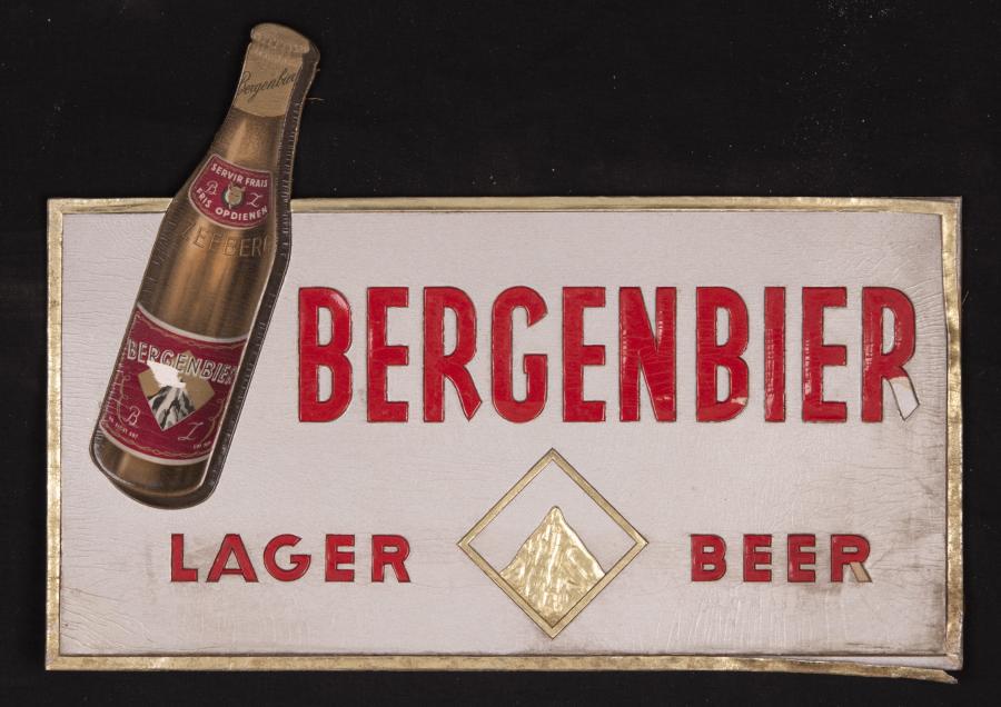 Kartonnen bord Bergenbier  - Foto 1