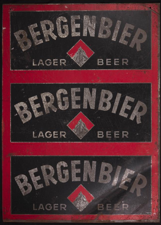 Blikken bord Bergenbier   - Foto 1